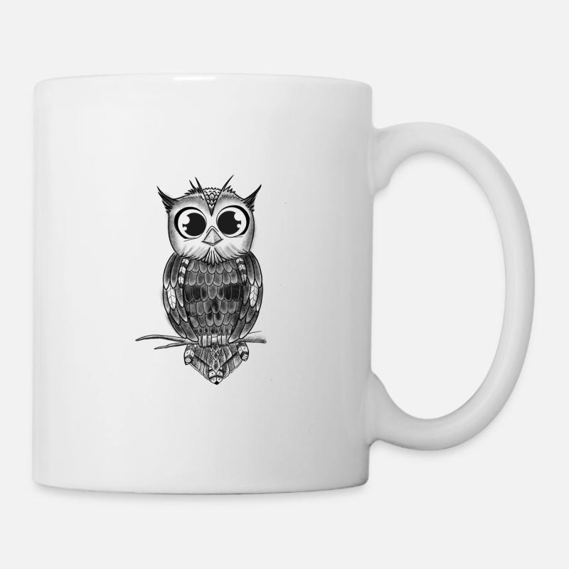 Eule - Tasse - Weiß