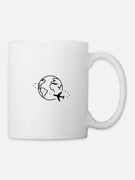 Weltreise - Tasse - Weiß
