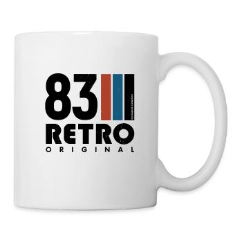 40th Birthday Retro 83 Pseudo Vintage - Mug - white - Right