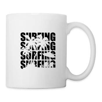Surfing any day - Mug - white - Right