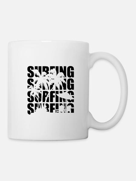 Surfer n'importe quel jour - Mug blanc - blanc