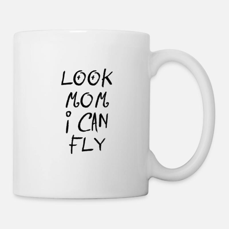 regarde maman je peux voler - Mug blanc - blanc