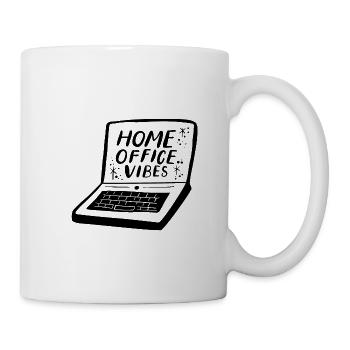 Home Office Vibes - Tasse - Weiß - Rechts