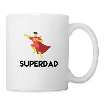 Idée cadeau SUPERDAD pour le meilleur papa - Mug blanc - blanc - Droite