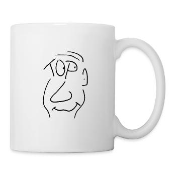 Tête Top 200 - Pure Head - Noir - Mug blanc - blanc - Droite