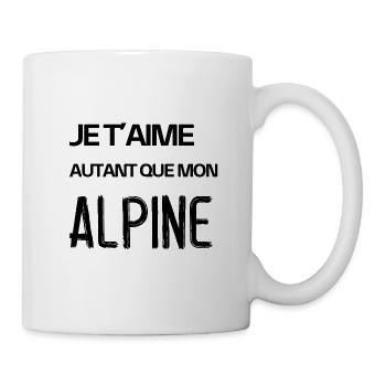 JE T'AIME AUTANT QUE - Mug blanc - blanc - Droite