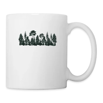 Mug blanc avec motif T-shirt Forêt Mystique : Le Chemin Intérieur