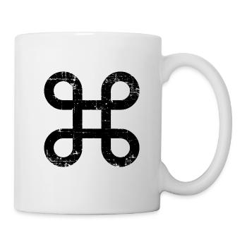 Symbol - Keltisches Symbol - Tasse - Weiß - Rechts