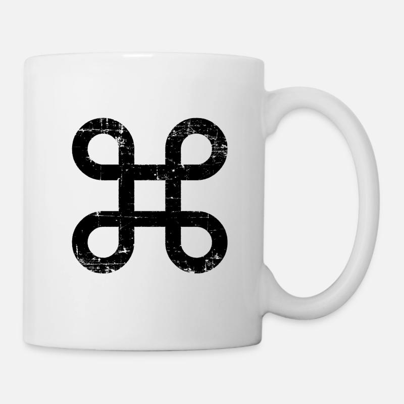 Symbol - Keltisches Symbol - Tasse - Weiß
