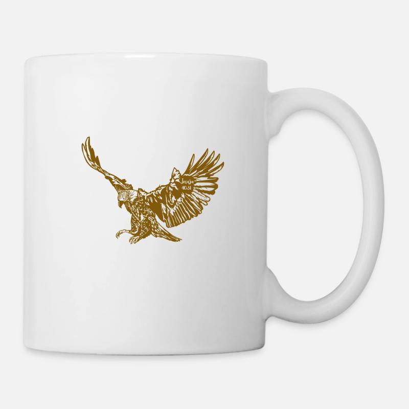 Ésaïe 40,31 aigle - Mug blanc - blanc