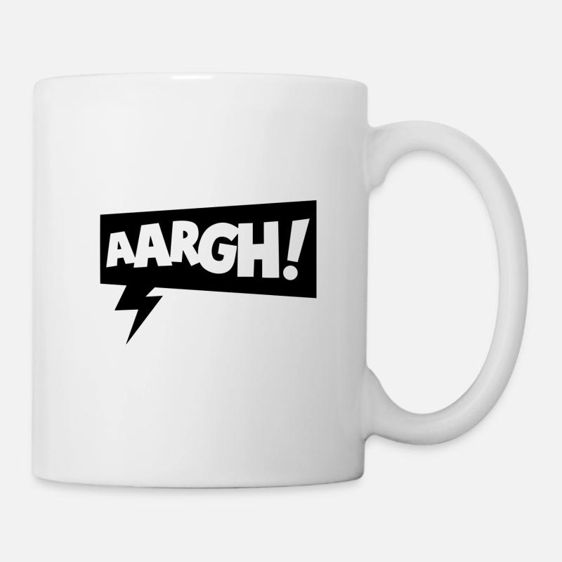 Sprechblase aaargh - Tasse - Weiß