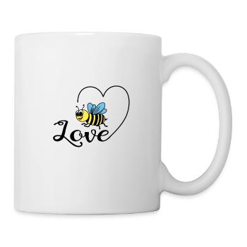 Biene - Tasse - Weiß - Rechts