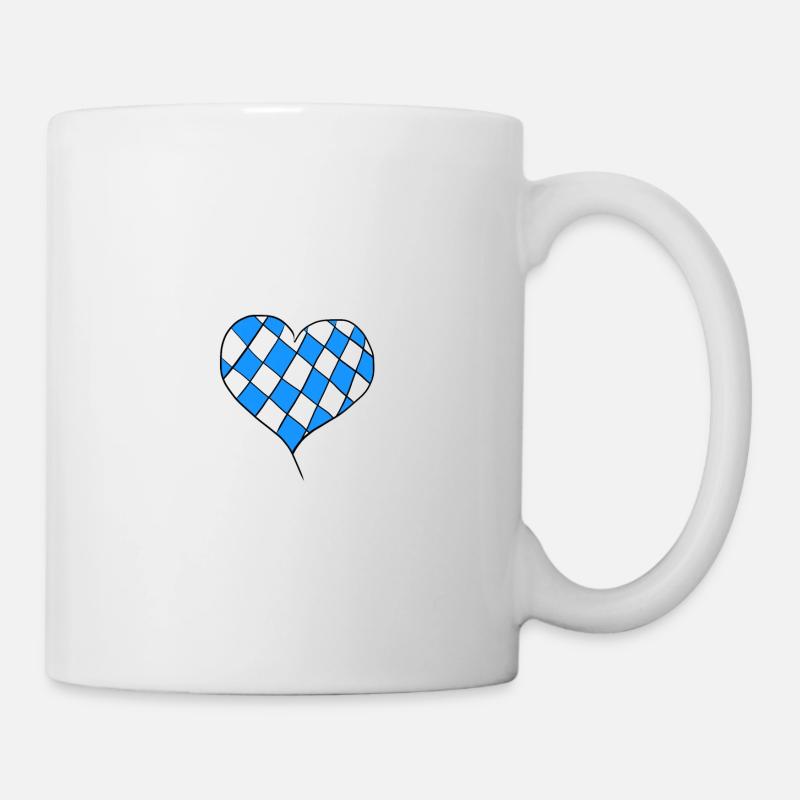 Bavarian heart - gift idea - Mug - white