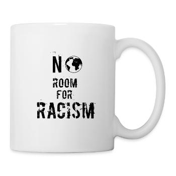 Pas de place pour le racisme Anti racisme black power - Mug blanc - blanc - Droite