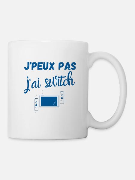 Je peux pas j'ai switch humour jeux vidéo gamer - Mug blanc - blanc