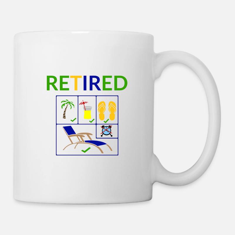 retraite - Mug blanc - blanc