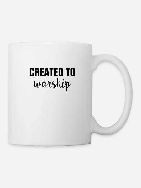 Created To Worship - Christian - Mug - white