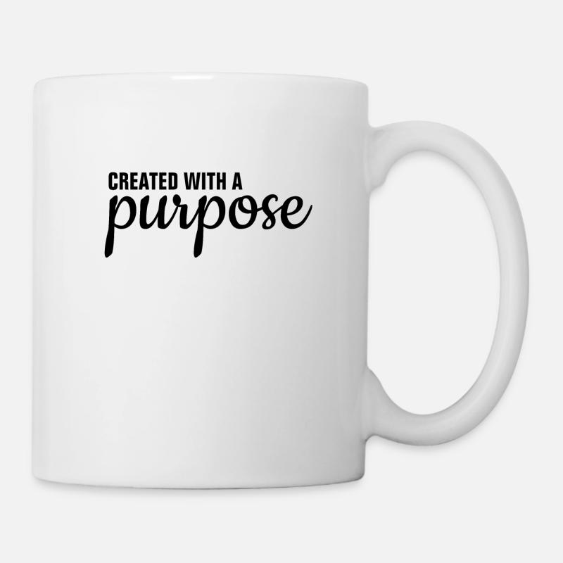 Created With A Purpose - Christian - Mug - white