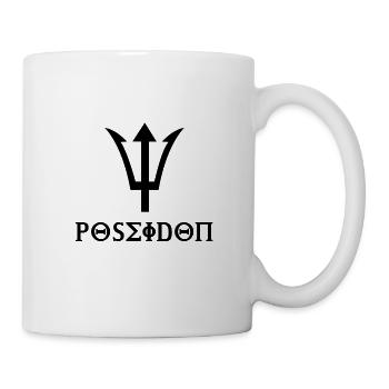Poseidon design with trident gift idea black - Mug - white - Right