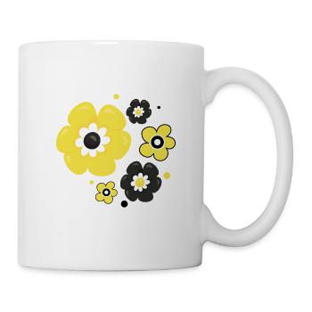 Fleurs - Mug blanc - blanc - Droite