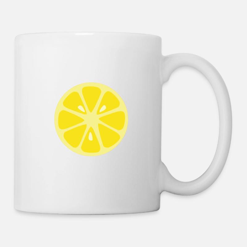 Zitrone - Tasse - Weiß
