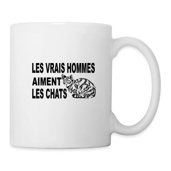 humour chat - Mug blanc - blanc - Droite