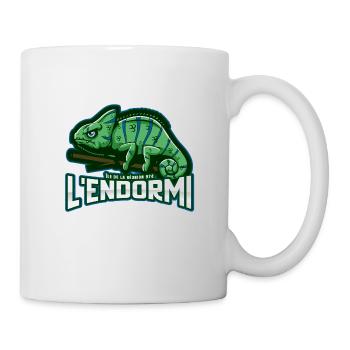 L'endormi caméléon de La Reunion 974 cadeau drôle - Mug blanc - blanc - Droite