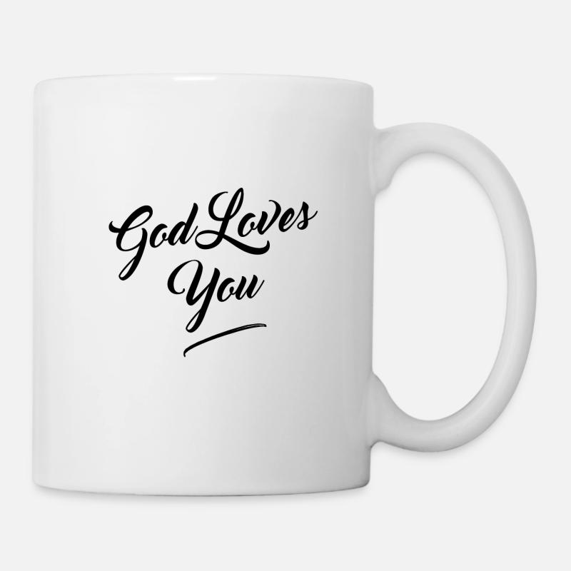Dieu t'aime - Mug blanc - blanc
