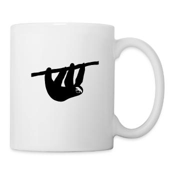 Faultier - Tasse - Weiß - Rechts