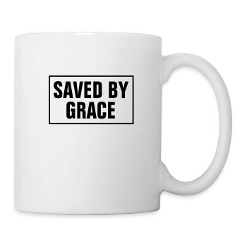 Von der Gnade gerettet - Christian - Tasse - Weiß - Rechts