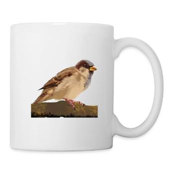 Spatz - Tasse - Weiß - Rechts