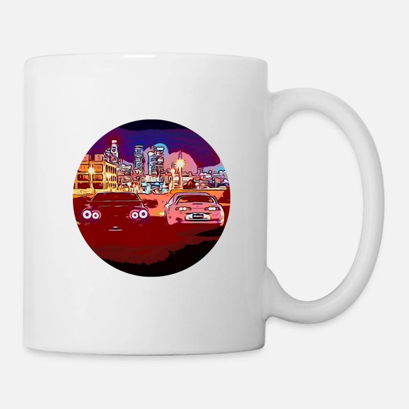 Retro JDM (Skyline & Supra) - Tasse - Weiß