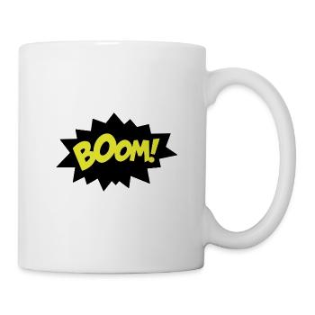 Speech bubble boom - Mug - white - Right