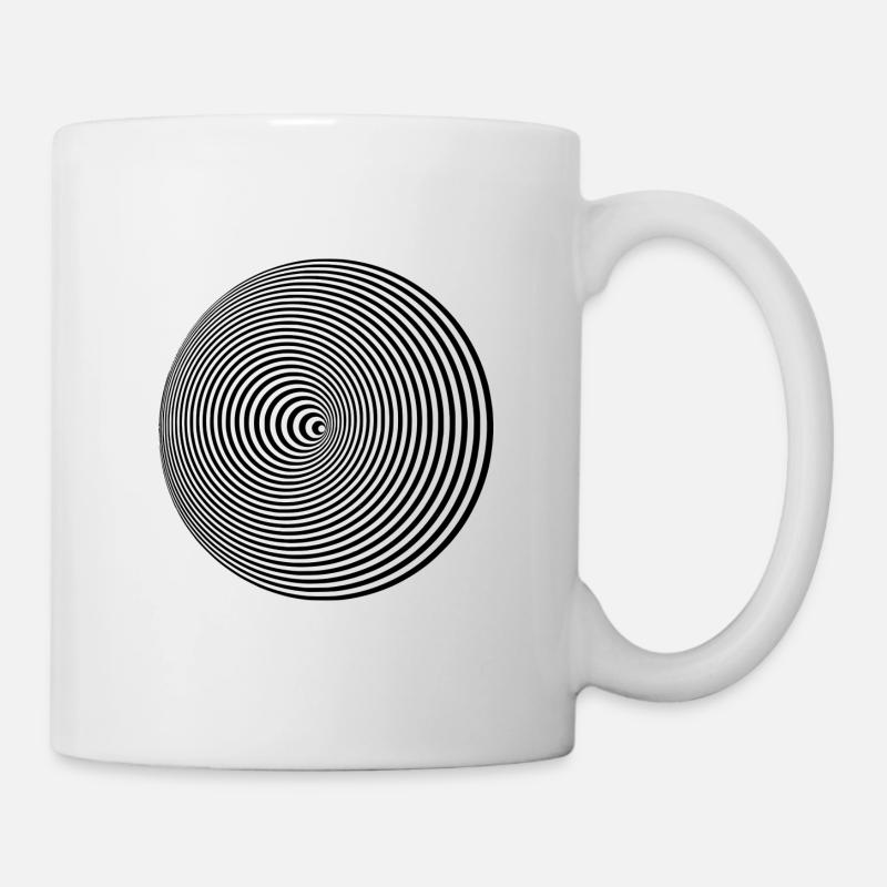 Circle illusion gift idea gift - Mug - white