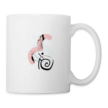 Abstract Geometric Shapes & Shapes - Mug - white - Right