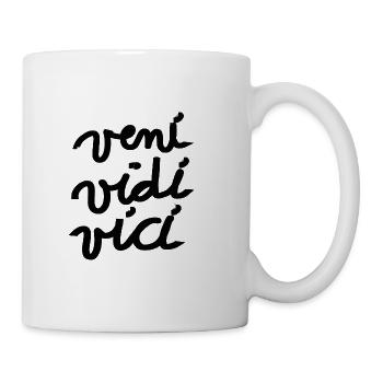 veni vidi vici gift idea roman - Mug - white - Right