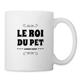 Le roi du pet a encore frappé drôles humour - Mug blanc - blanc - Droite