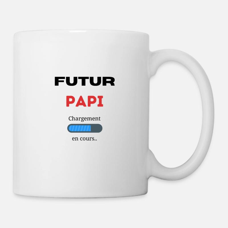future grandpa t-shirt. Future birth gift - Mug - white