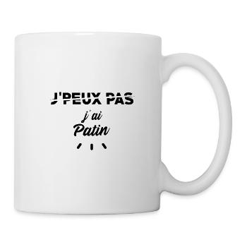 J'peux pas j'ai Patin T Shirt - Mug blanc - blanc - Droite