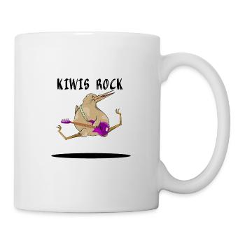 Kiwi Bass Guitar - Tasse - Weiß - Rechts