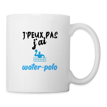 t-shirt je peux pas j'ai water-polo. Cadeau - Mug blanc - blanc - Droite