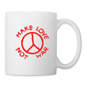 Faites l'amour pas la guerre - Mug blanc - blanc - Droite
