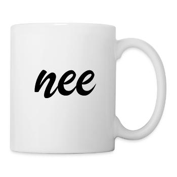nee nein niederländisch Geschenkidee - Tasse - Weiß - Rechts