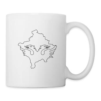 kosovo - albaner schwarz - Tasse - Weiß - Rechts