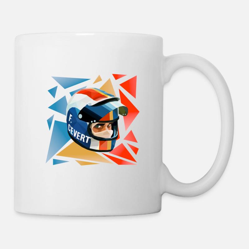 Francois Cevert Helmet - Mug - white