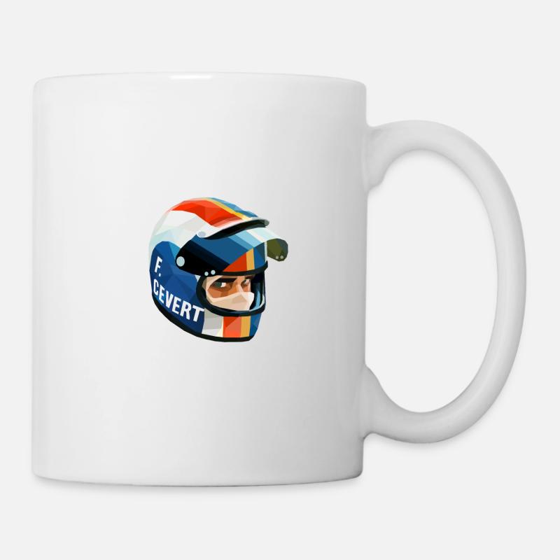 Francois Cevert Helmet - Mug blanc - blanc