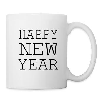 Happy new year - Tasse - Weiß - Rechts