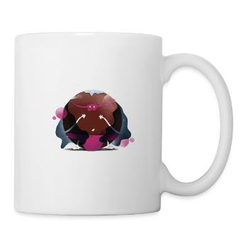 Planet - Superheld Charakter - Tasse - Weiß - Rechts