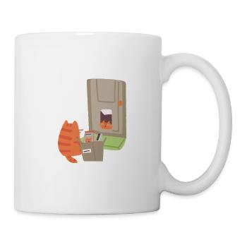 Ginger Cat - Delivery - Mug - white - Right
