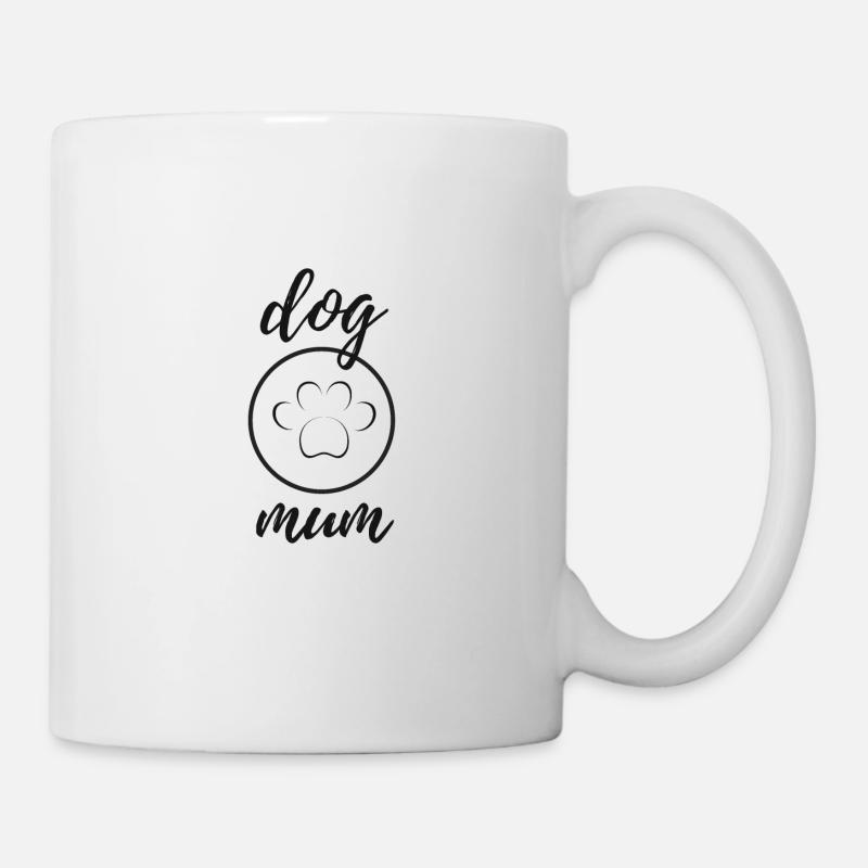 Dog Mum Pfote - Tasse - Weiß